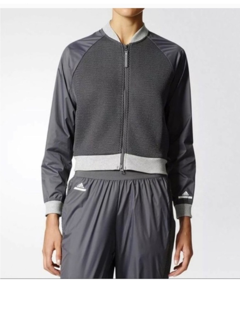 Stella McCartney Women’s Gray Bomber Jacket